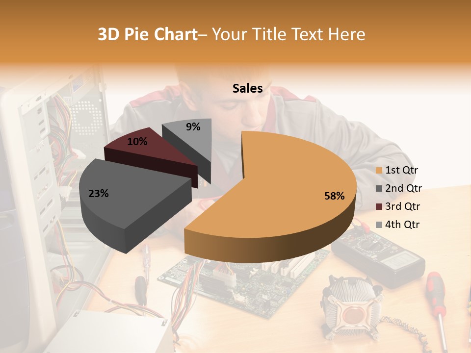 Greeting Elk Reindeer PowerPoint Template