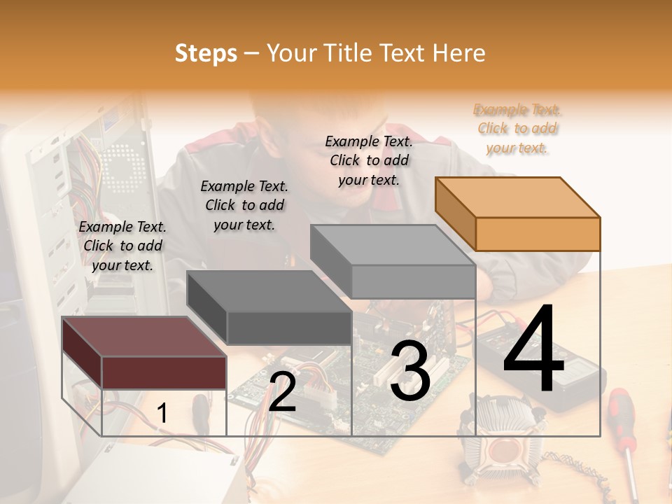 Greeting Elk Reindeer PowerPoint Template