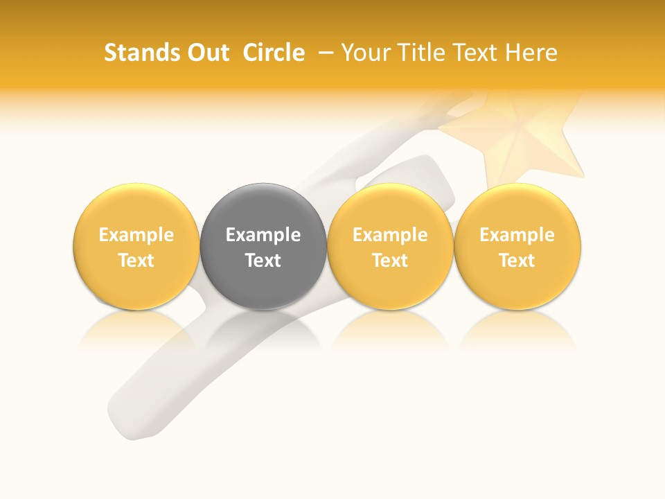 Beautiful Shine Ray PowerPoint Template