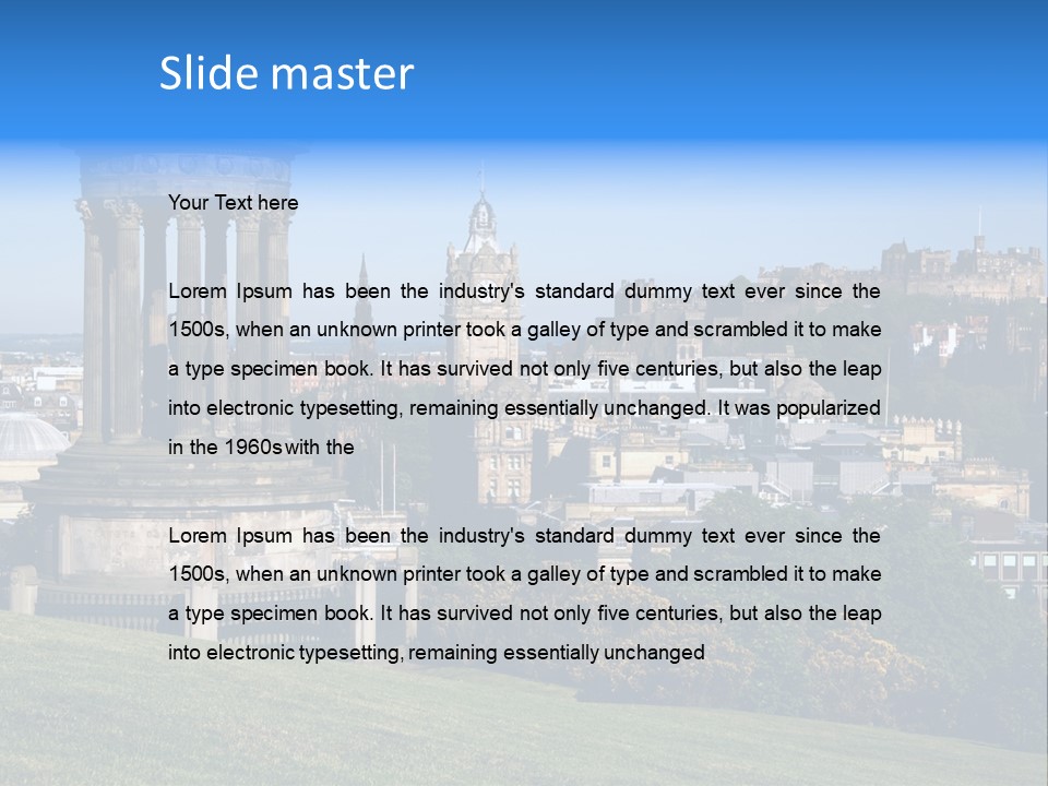 Urban Tourist Culture PowerPoint Template