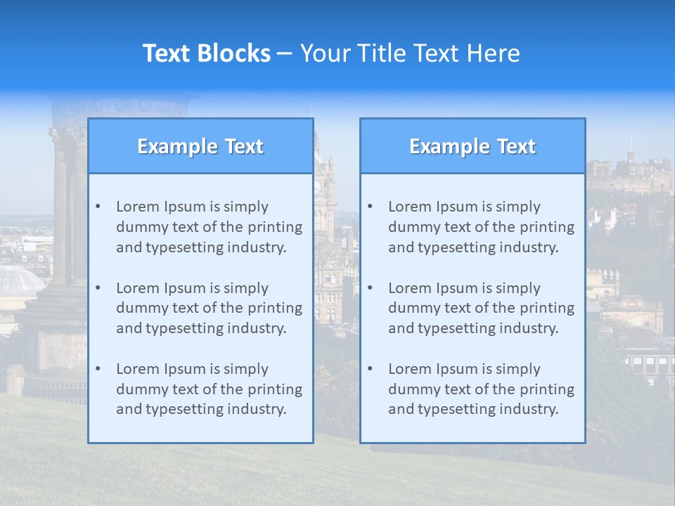 Urban Tourist Culture PowerPoint Template