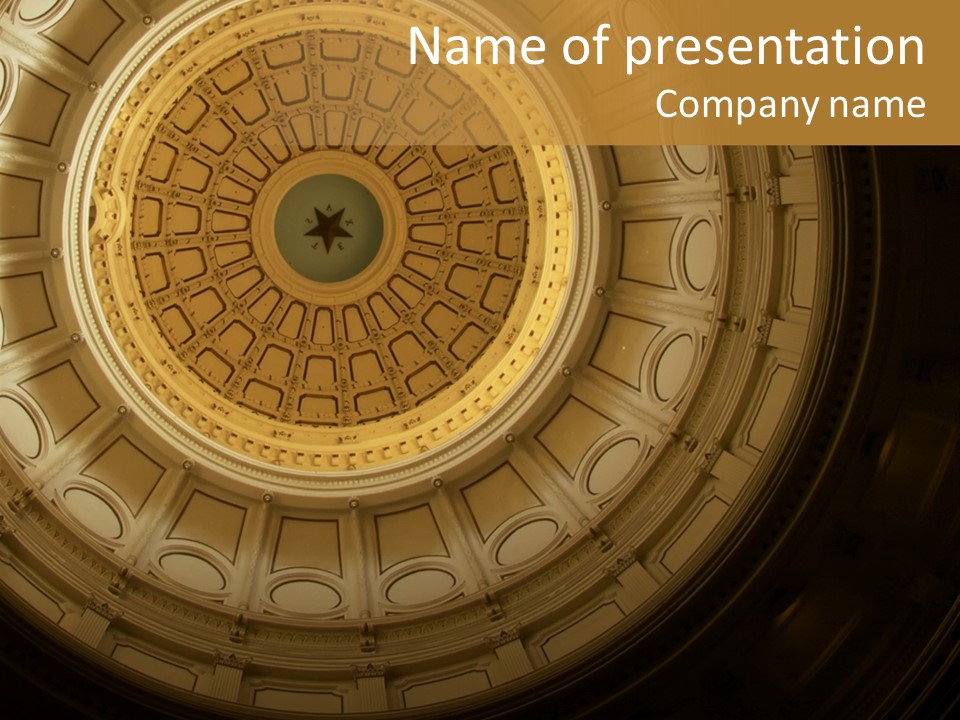 Star Texas Capitol PowerPoint Template