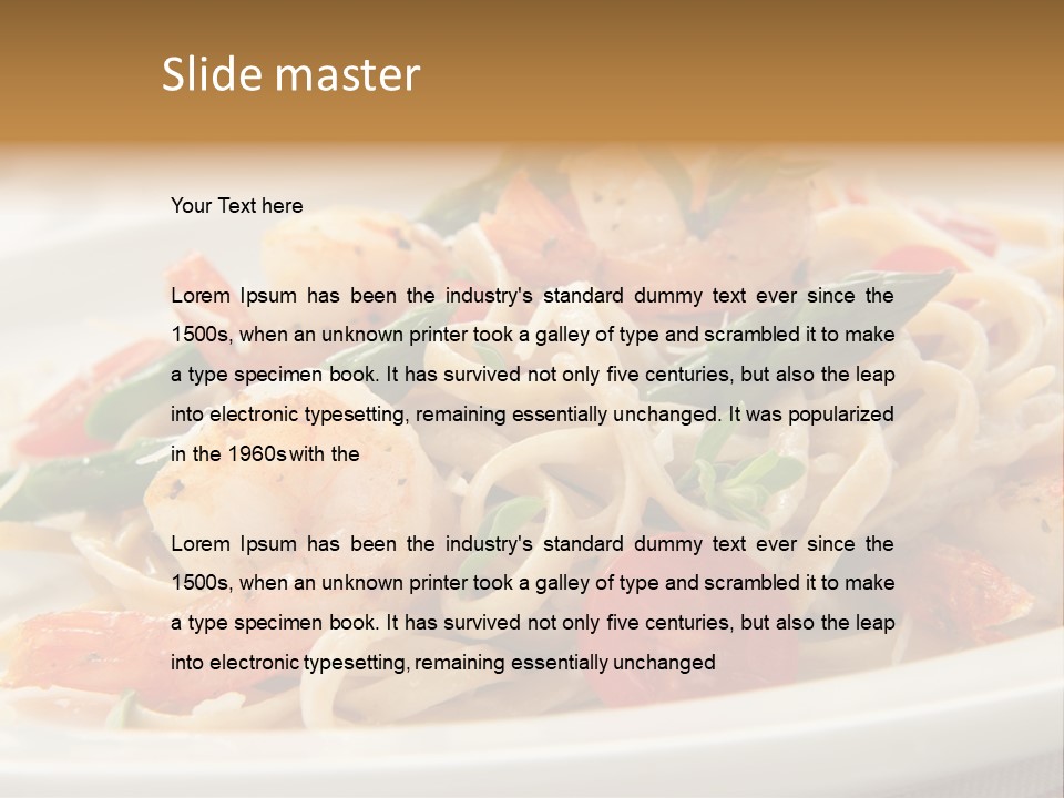 Plate Oregano Freshness PowerPoint Template