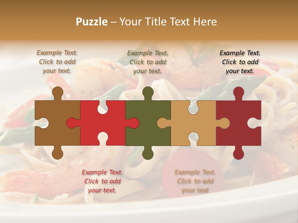 Plate Oregano Freshness PowerPoint Template