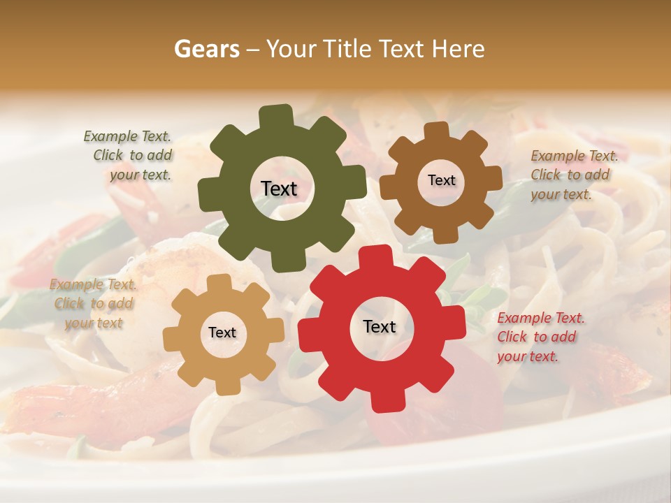 Plate Oregano Freshness PowerPoint Template