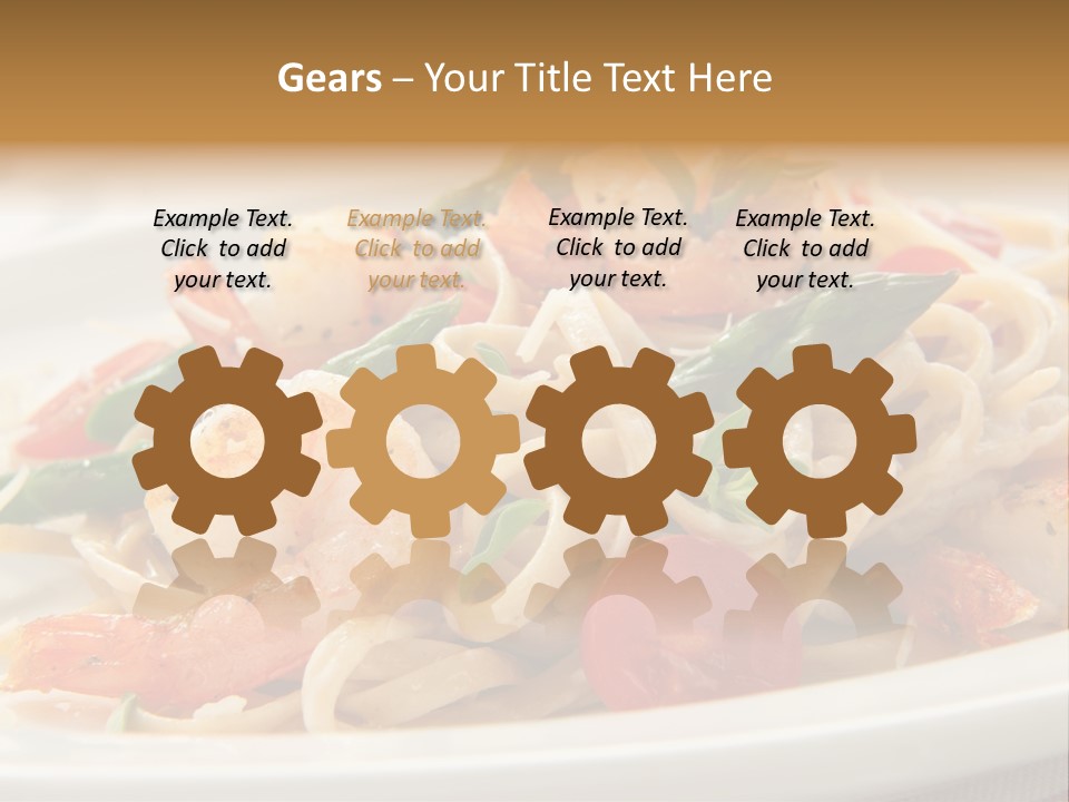 Plate Oregano Freshness PowerPoint Template