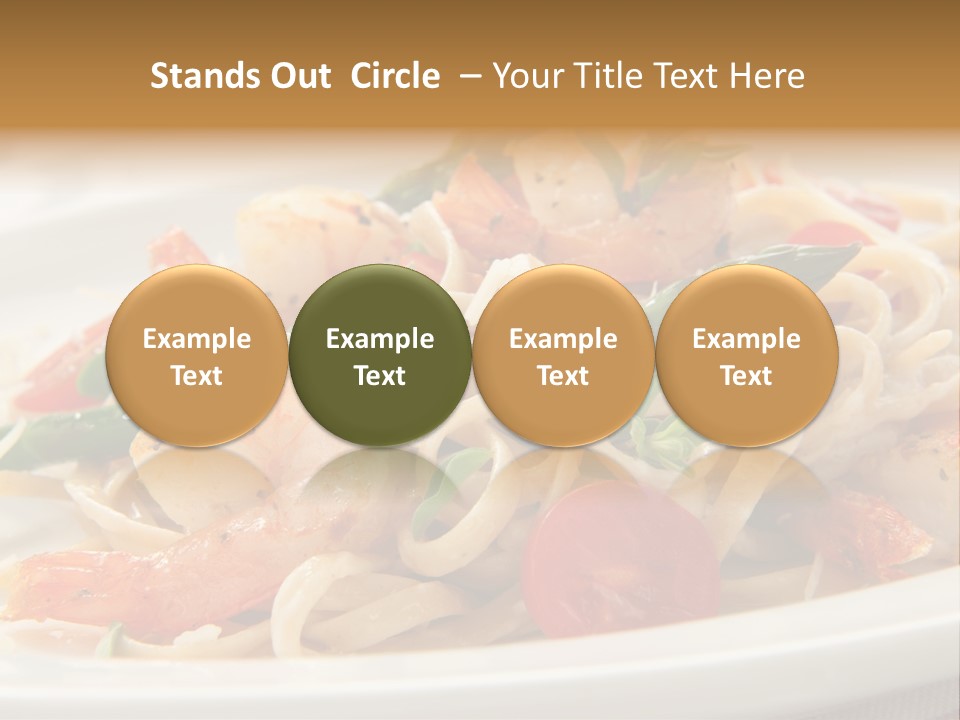 Plate Oregano Freshness PowerPoint Template