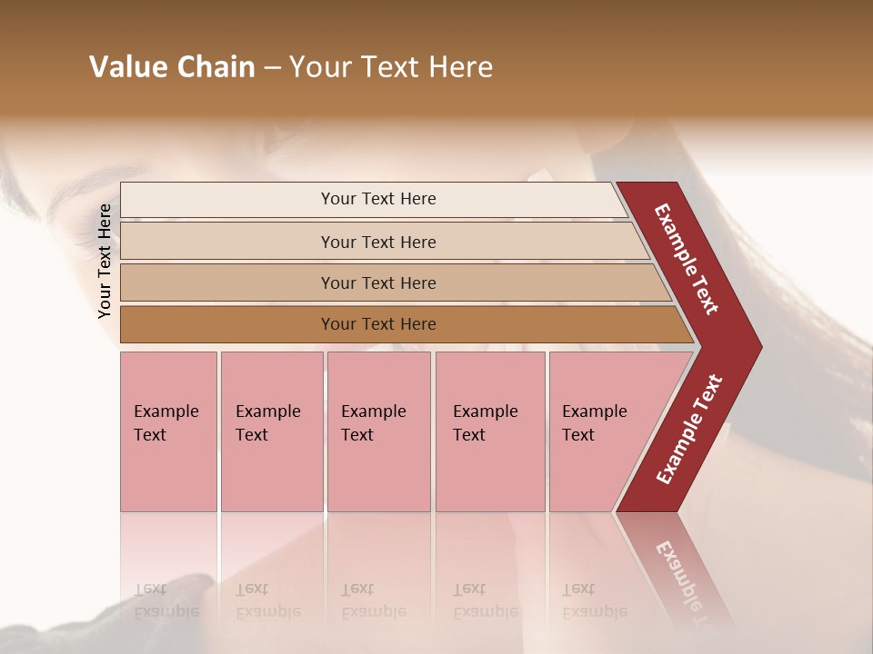 A Woman Holding Her Hand Up To Her Face PowerPoint Template
