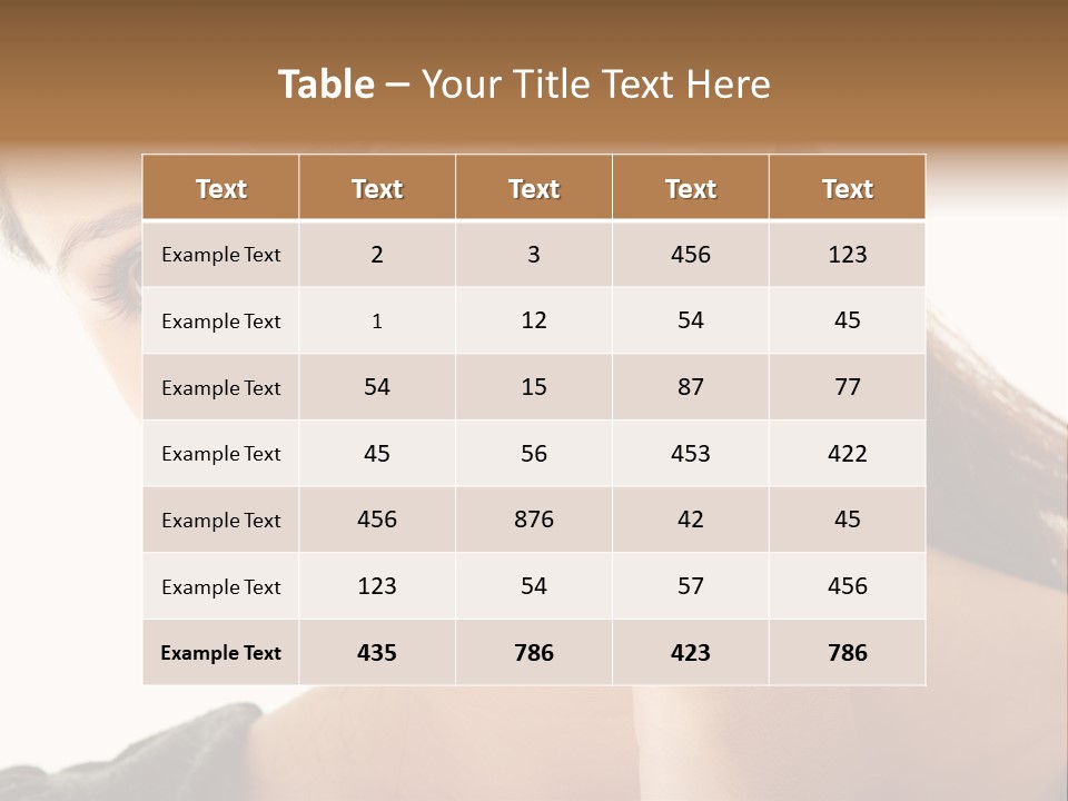 A Woman Holding Her Hand Up To Her Face PowerPoint Template