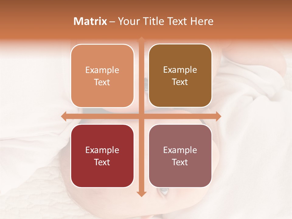 A Couple Of Babies Laying On Top Of Each Other PowerPoint Template
