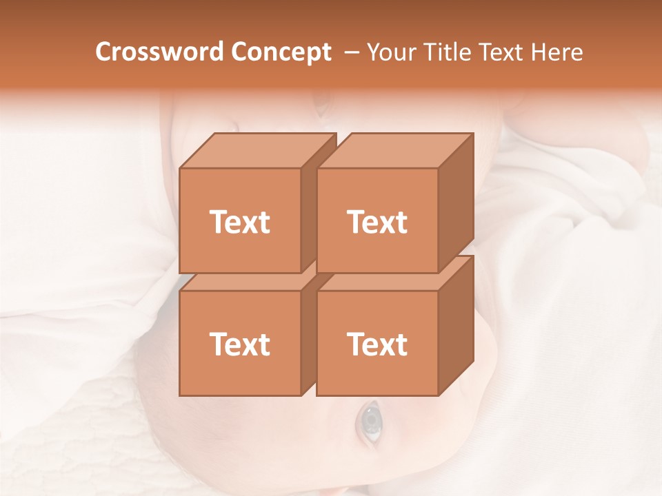 A Couple Of Babies Laying On Top Of Each Other PowerPoint Template