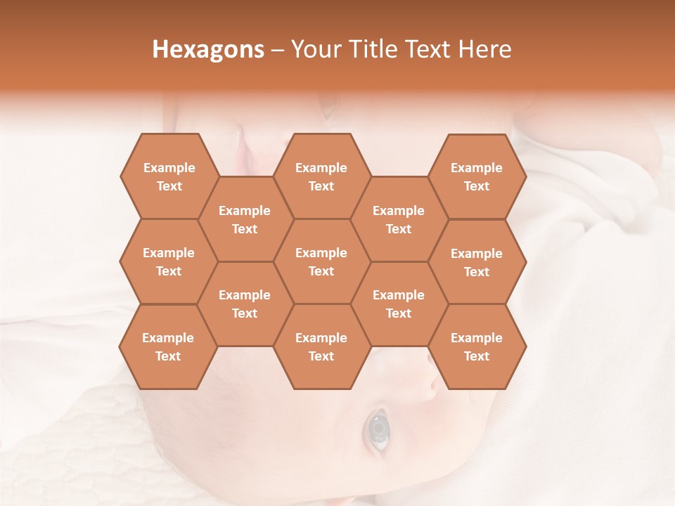 A Couple Of Babies Laying On Top Of Each Other PowerPoint Template