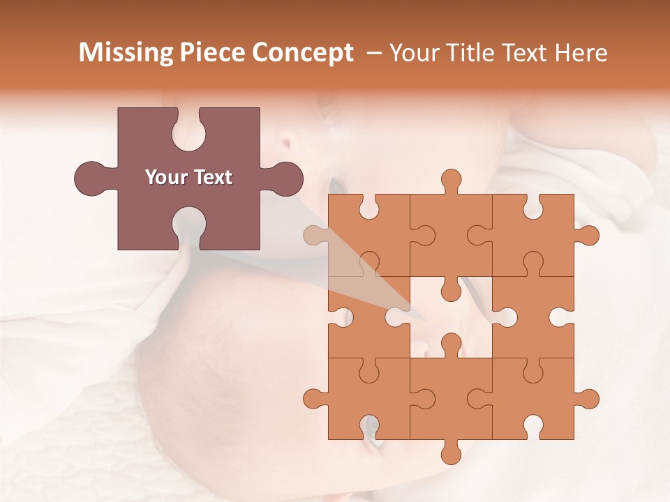 A Couple Of Babies Laying On Top Of Each Other PowerPoint Template