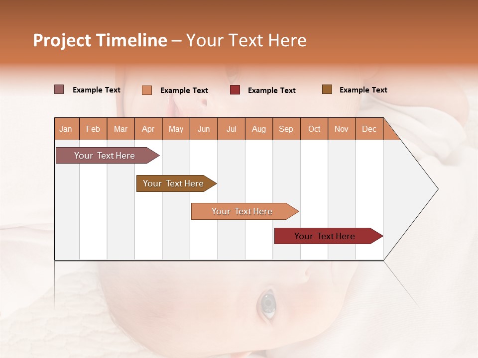 A Couple Of Babies Laying On Top Of Each Other PowerPoint Template
