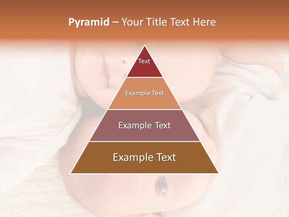 A Couple Of Babies Laying On Top Of Each Other PowerPoint Template