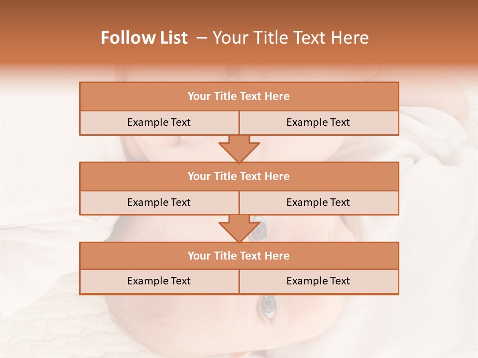 A Couple Of Babies Laying On Top Of Each Other PowerPoint Template