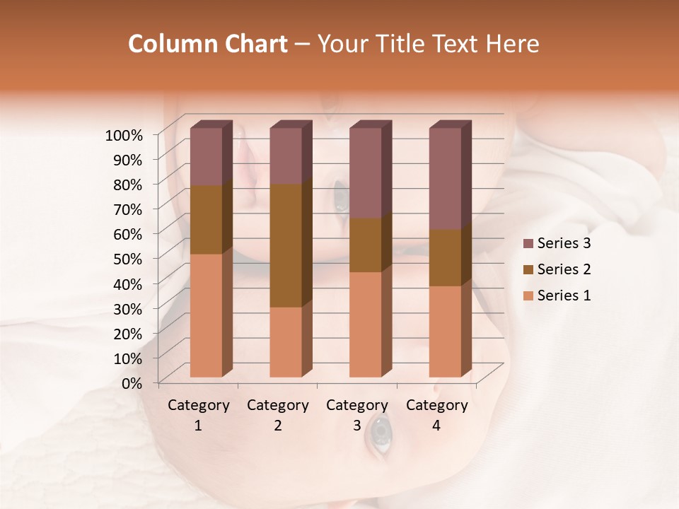 A Couple Of Babies Laying On Top Of Each Other PowerPoint Template