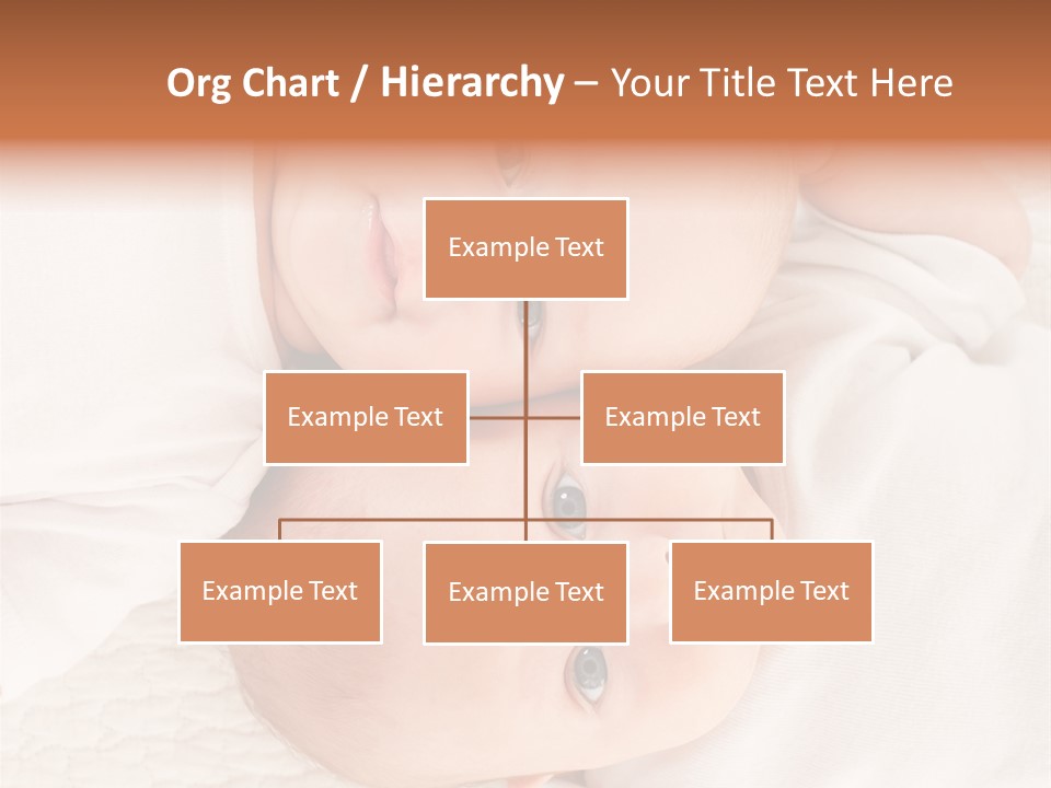 A Couple Of Babies Laying On Top Of Each Other PowerPoint Template