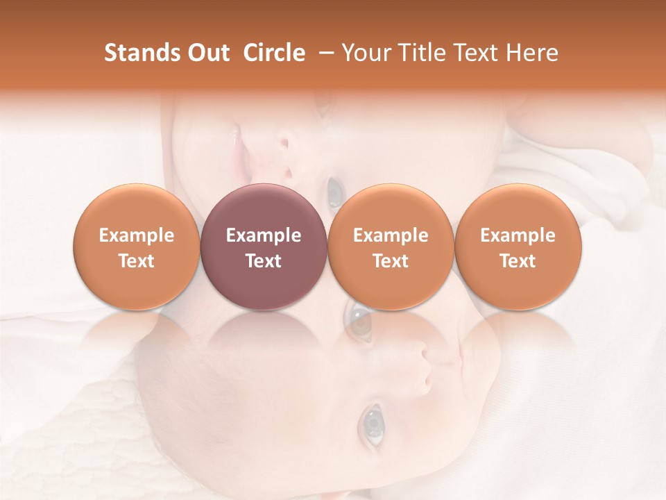 A Couple Of Babies Laying On Top Of Each Other PowerPoint Template
