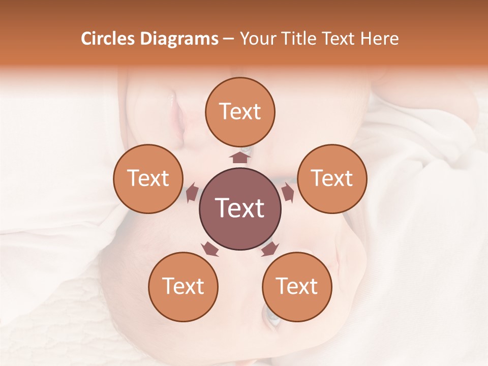 A Couple Of Babies Laying On Top Of Each Other PowerPoint Template