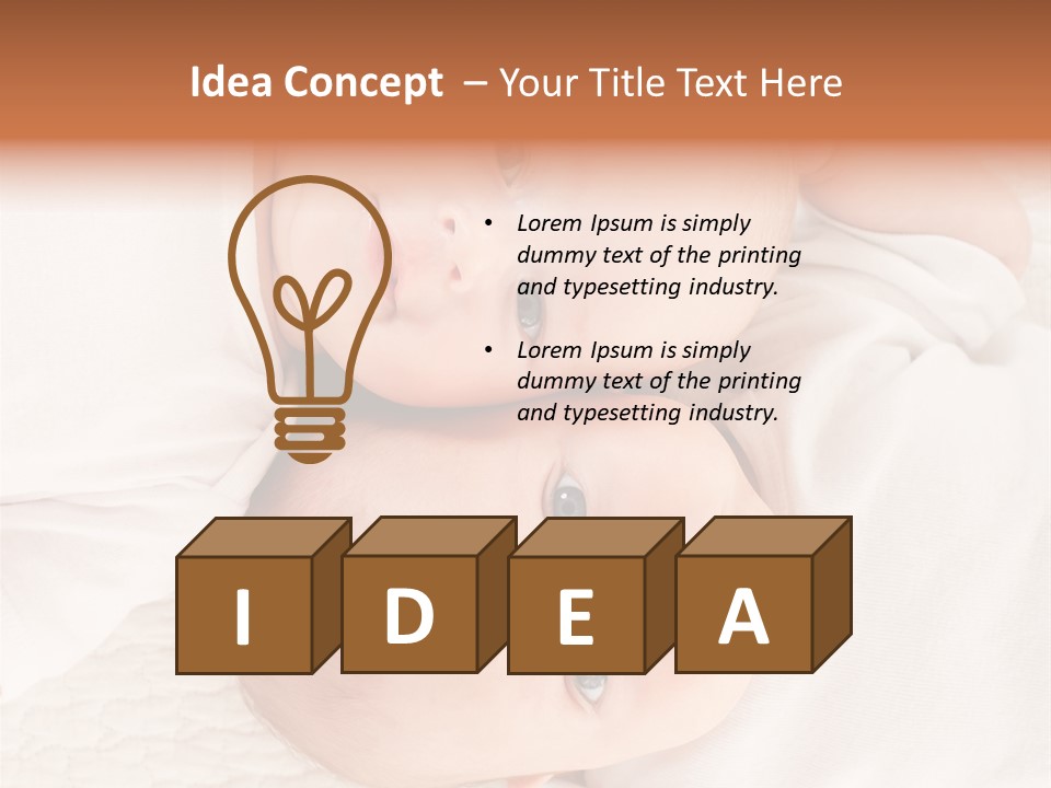 A Couple Of Babies Laying On Top Of Each Other PowerPoint Template