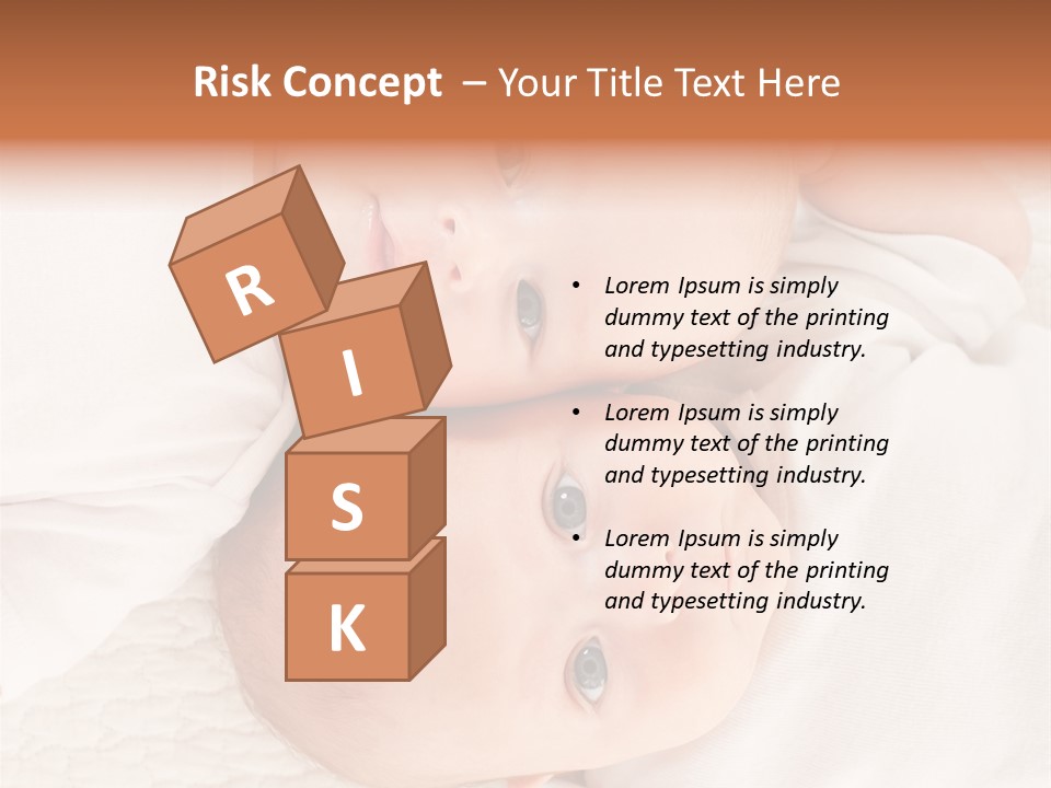 A Couple Of Babies Laying On Top Of Each Other PowerPoint Template
