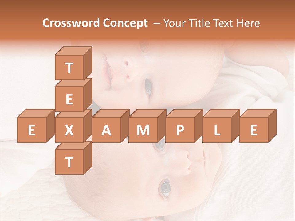 A Couple Of Babies Laying On Top Of Each Other PowerPoint Template