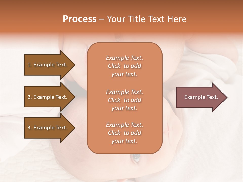 A Couple Of Babies Laying On Top Of Each Other PowerPoint Template
