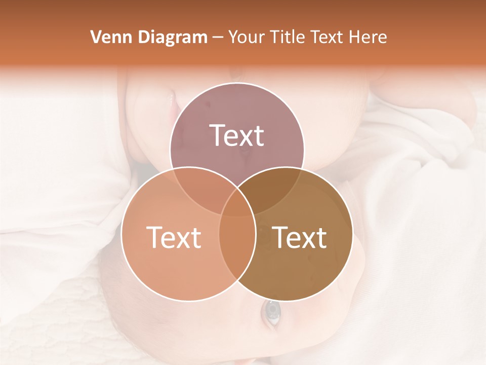 A Couple Of Babies Laying On Top Of Each Other PowerPoint Template