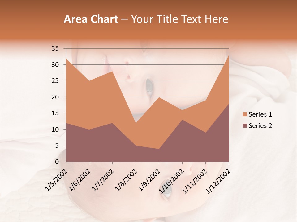 A Couple Of Babies Laying On Top Of Each Other PowerPoint Template