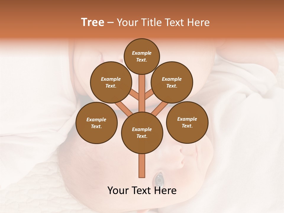 A Couple Of Babies Laying On Top Of Each Other PowerPoint Template