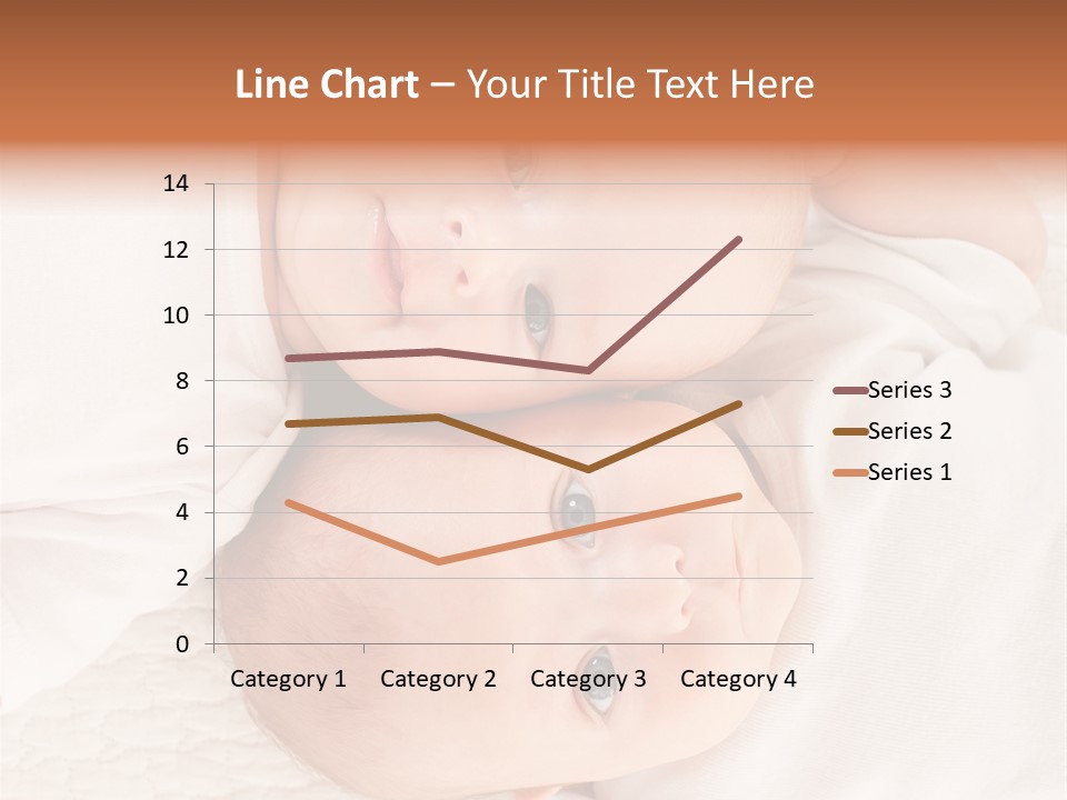A Couple Of Babies Laying On Top Of Each Other PowerPoint Template