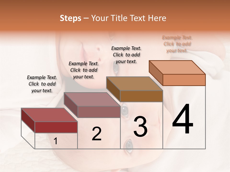 A Couple Of Babies Laying On Top Of Each Other PowerPoint Template
