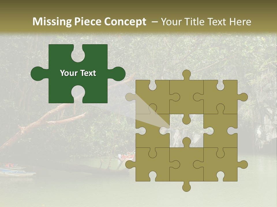 A Group Of Boats Floating On Top Of A River PowerPoint Template