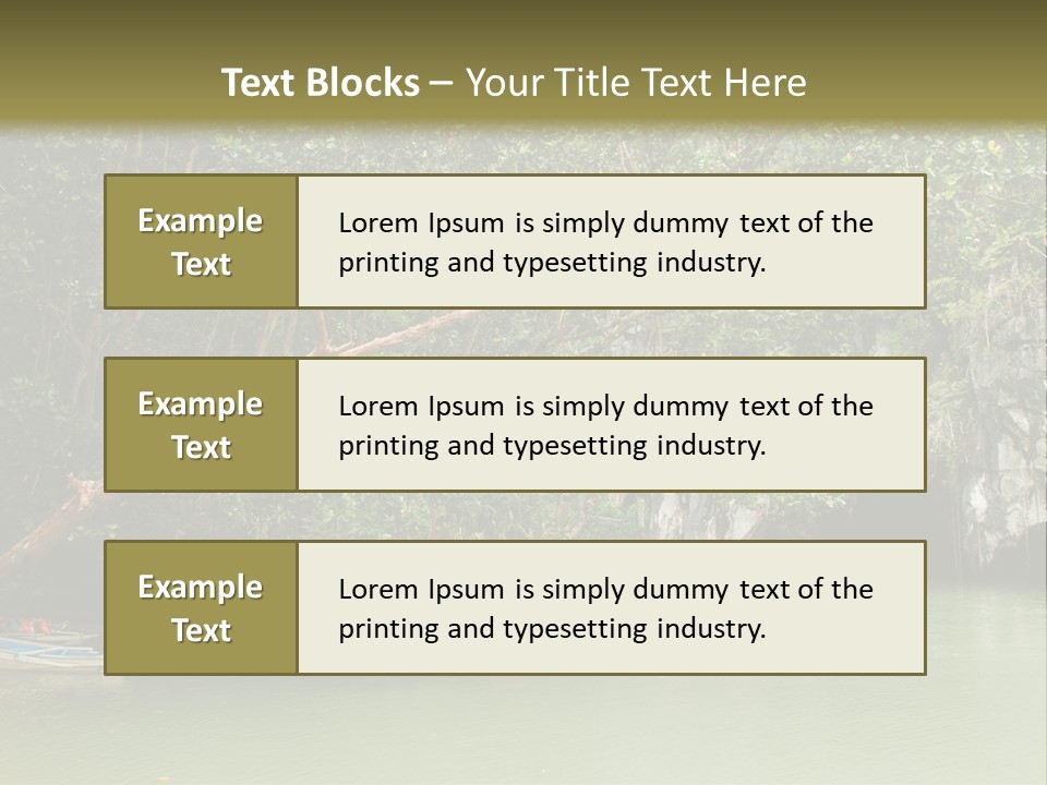 A Group Of Boats Floating On Top Of A River PowerPoint Template