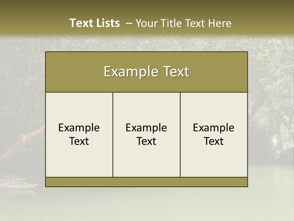 A Group Of Boats Floating On Top Of A River PowerPoint Template