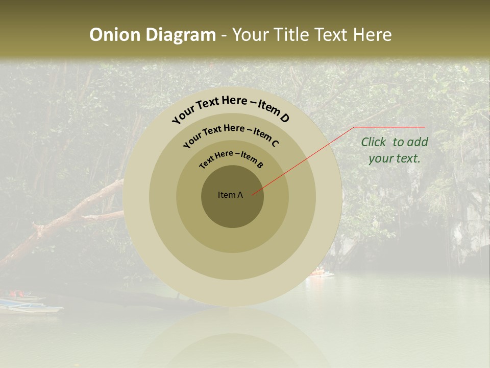 A Group Of Boats Floating On Top Of A River PowerPoint Template