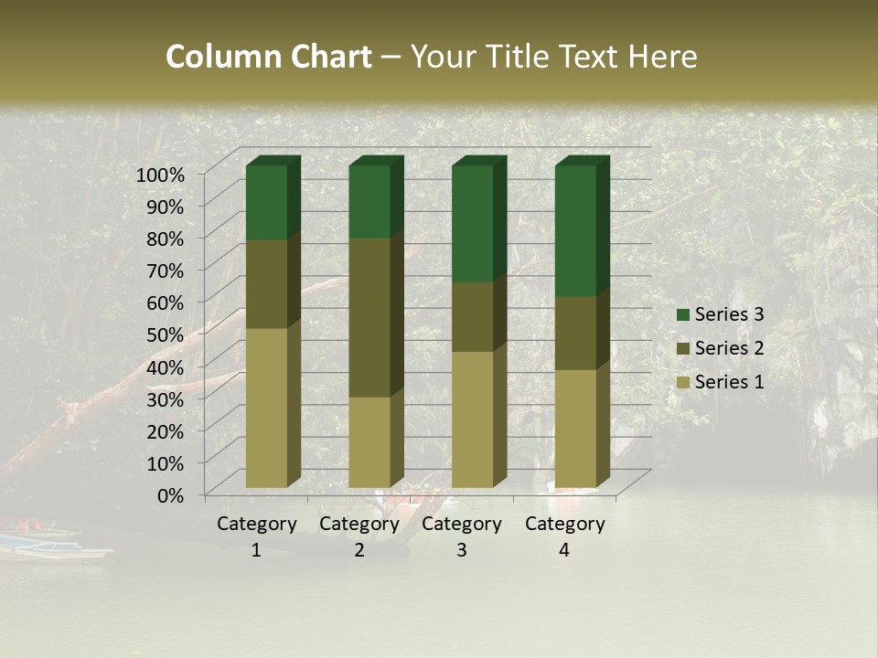 A Group Of Boats Floating On Top Of A River PowerPoint Template