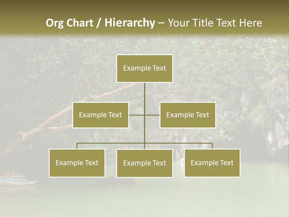 A Group Of Boats Floating On Top Of A River PowerPoint Template