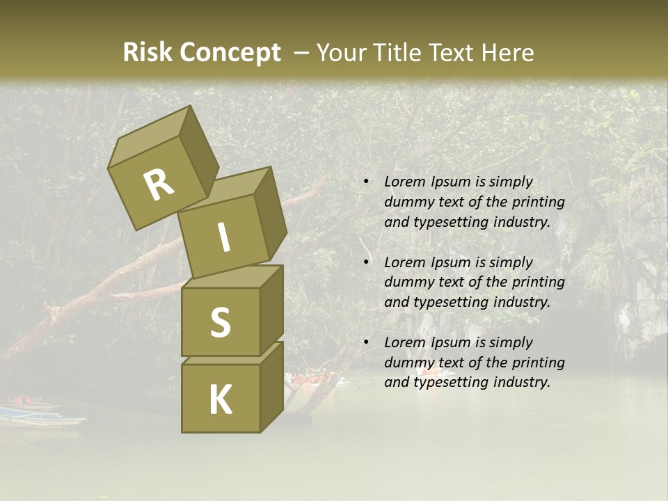 A Group Of Boats Floating On Top Of A River PowerPoint Template