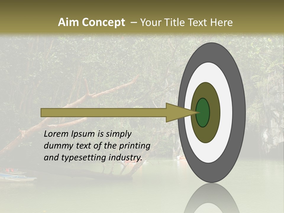 A Group Of Boats Floating On Top Of A River PowerPoint Template