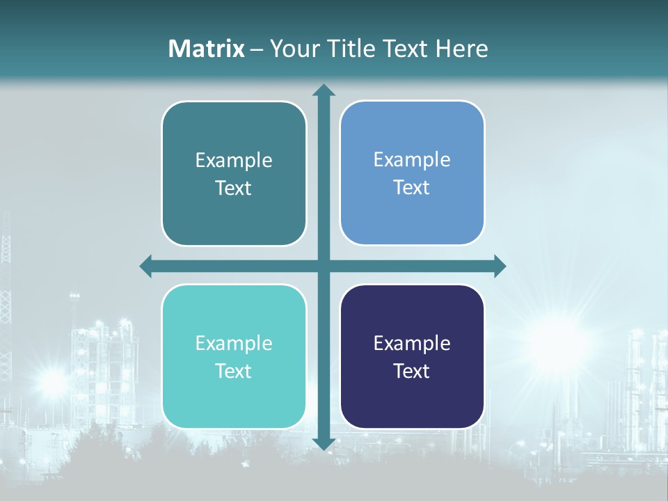 An Oil Pump In The Middle Of A Field PowerPoint Template