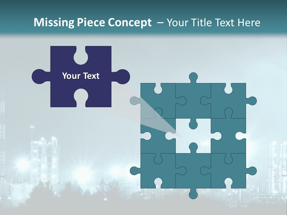 An Oil Pump In The Middle Of A Field PowerPoint Template