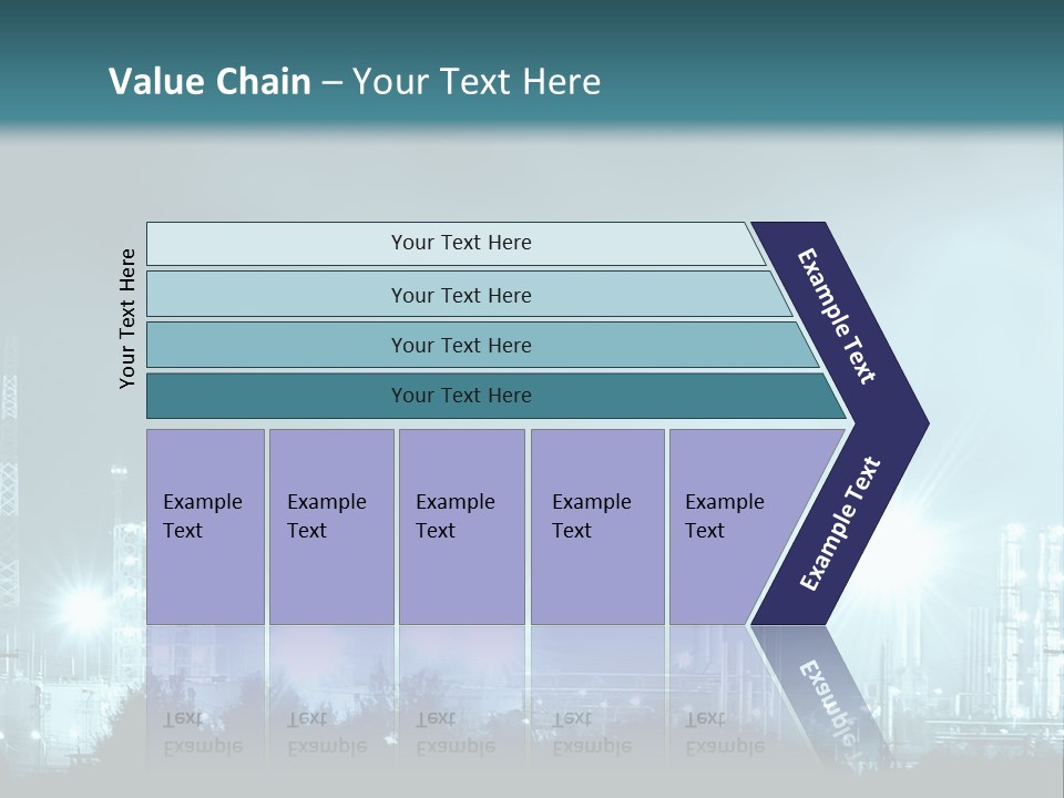 An Oil Pump In The Middle Of A Field PowerPoint Template