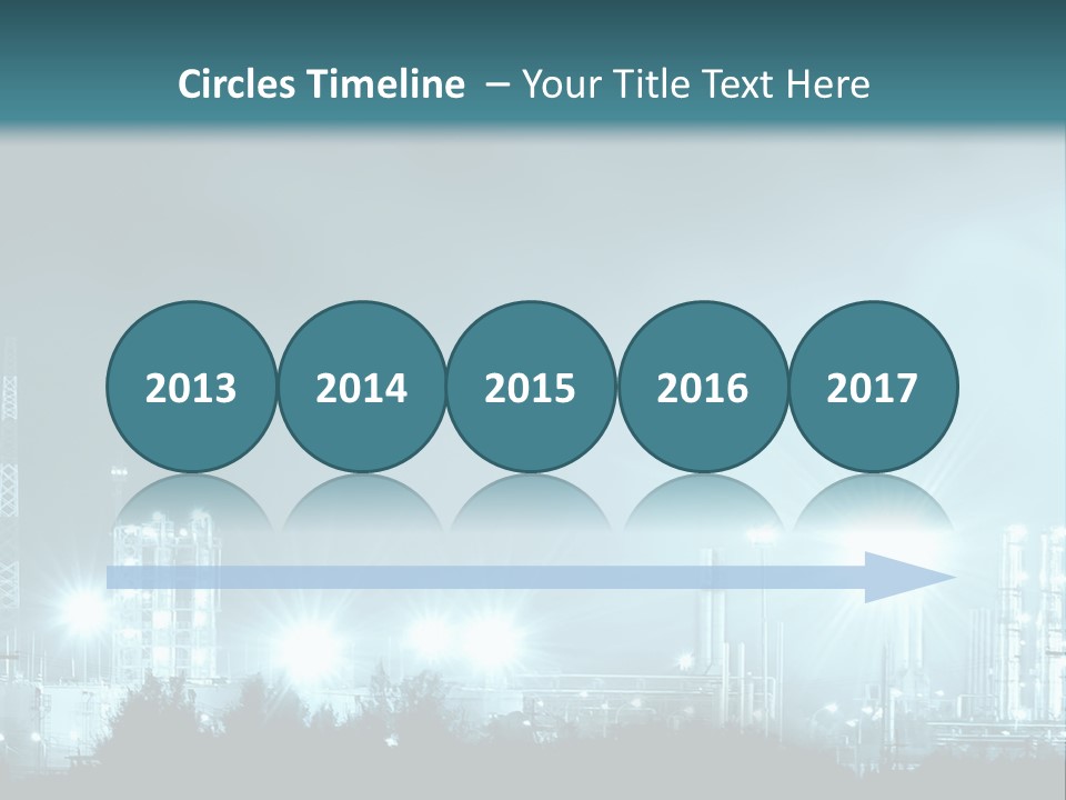 An Oil Pump In The Middle Of A Field PowerPoint Template