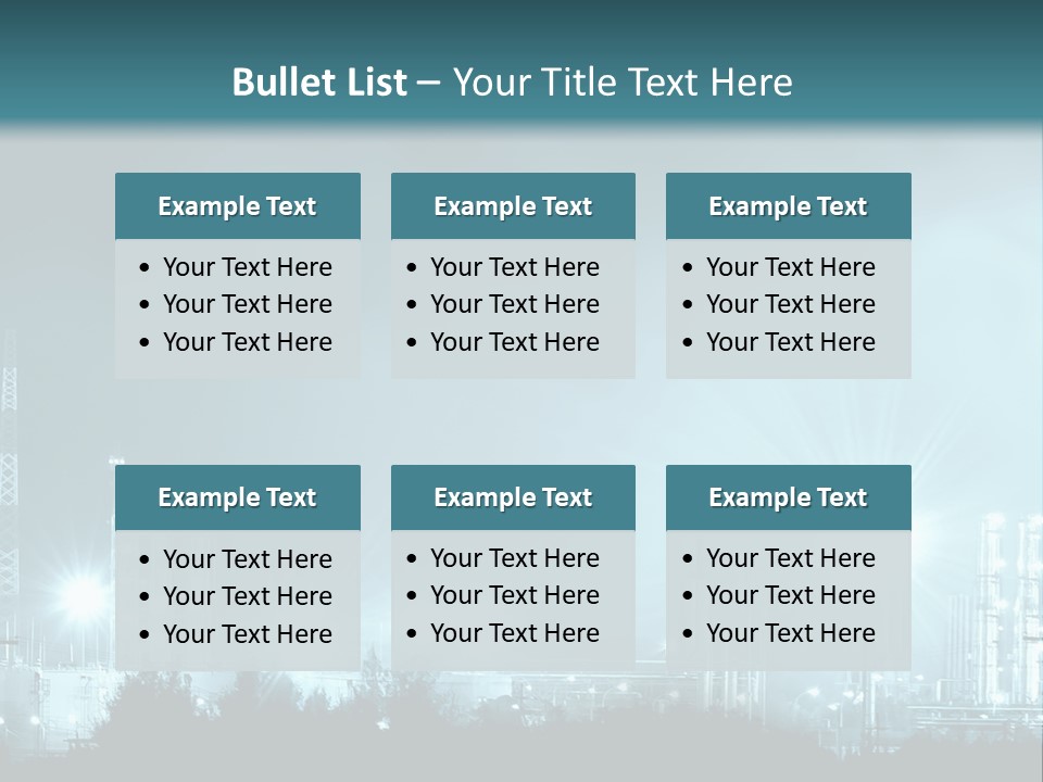 An Oil Pump In The Middle Of A Field PowerPoint Template