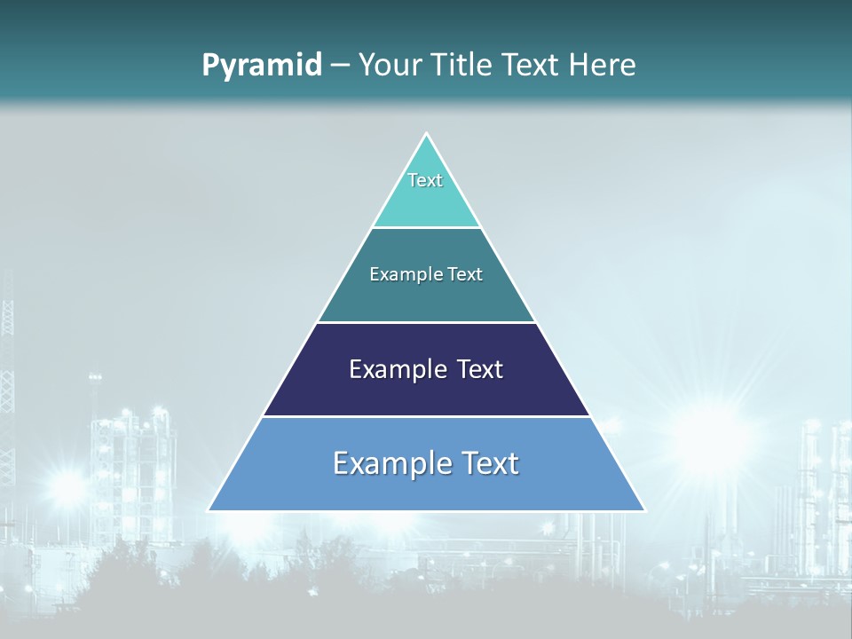 An Oil Pump In The Middle Of A Field PowerPoint Template