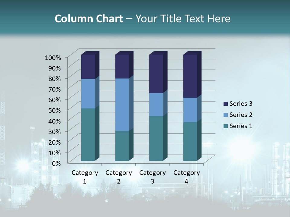 An Oil Pump In The Middle Of A Field PowerPoint Template