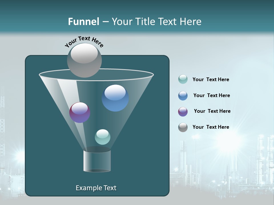 An Oil Pump In The Middle Of A Field PowerPoint Template