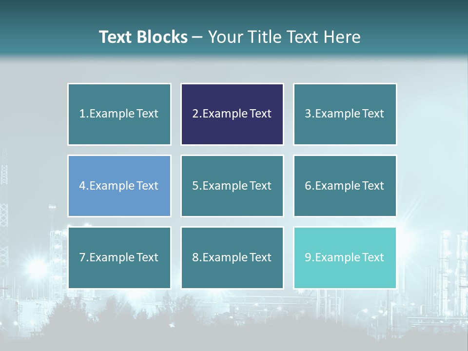 An Oil Pump In The Middle Of A Field PowerPoint Template